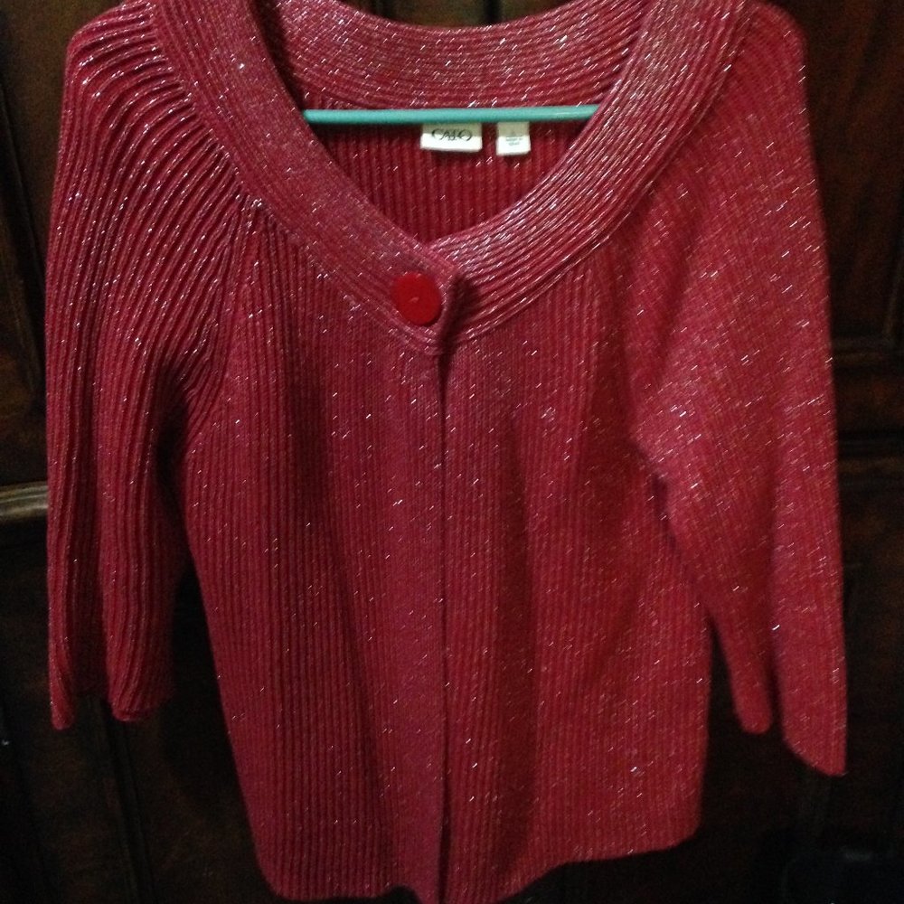 Sweater with pretty silver sparkles